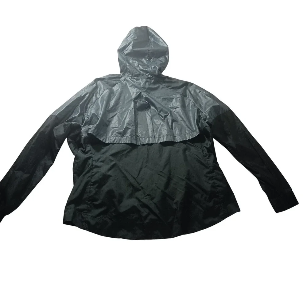 Nike Windrunner 804947-392 Womens XL‎ Black Hooded Running Windbreaker Jacket